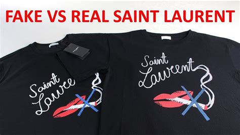 how to spot fake ysl shirt|real vs fake st laurent shirts.